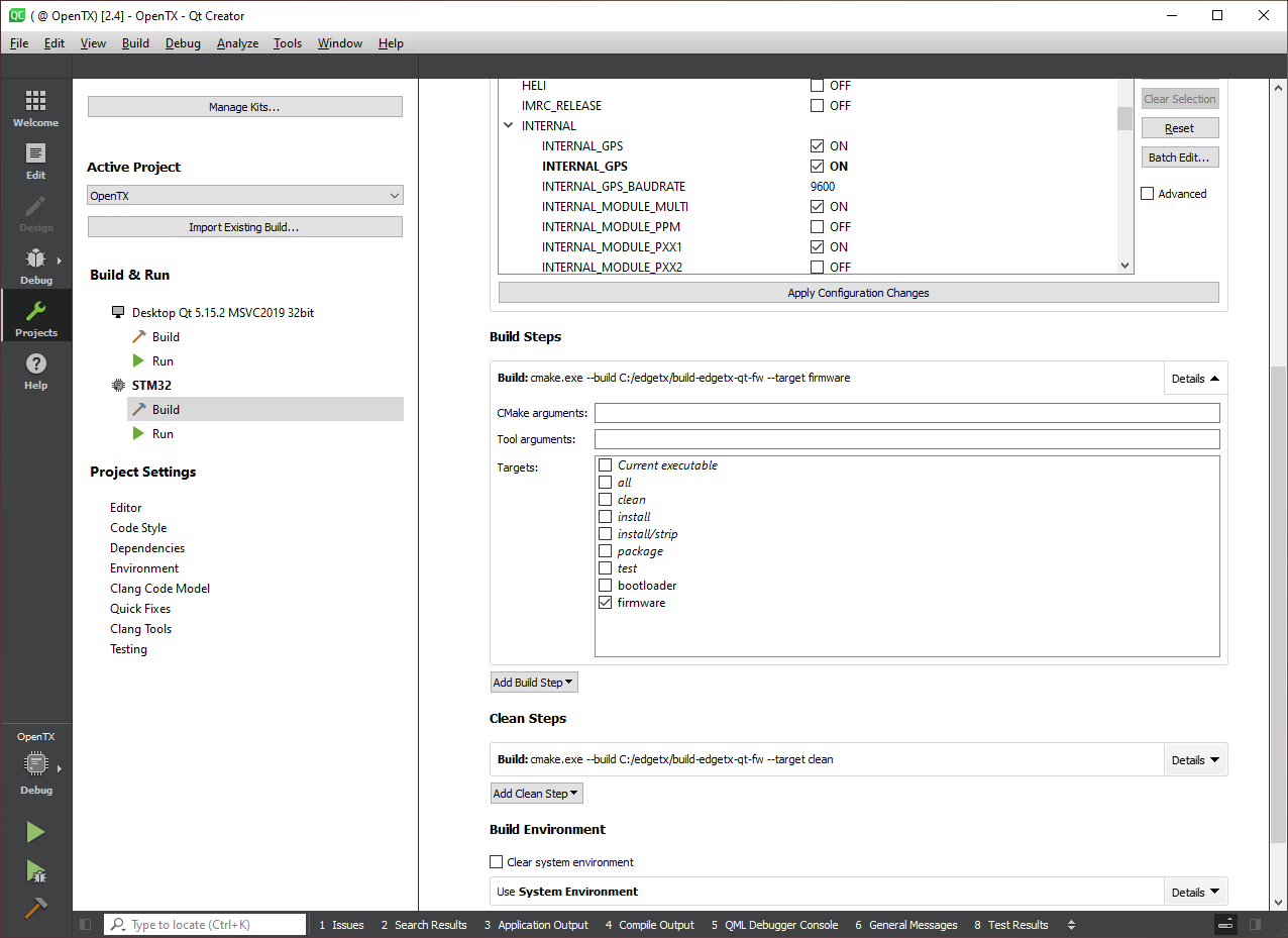 Qt Creator Build Steps