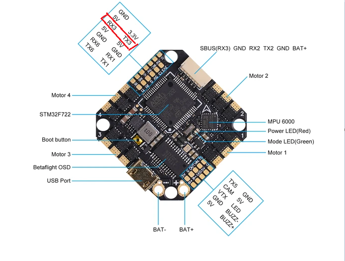 BetaFPVF722 I2C